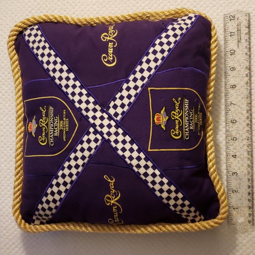 Custom Crown Royal 2006 Speedway Collectors Series pillow